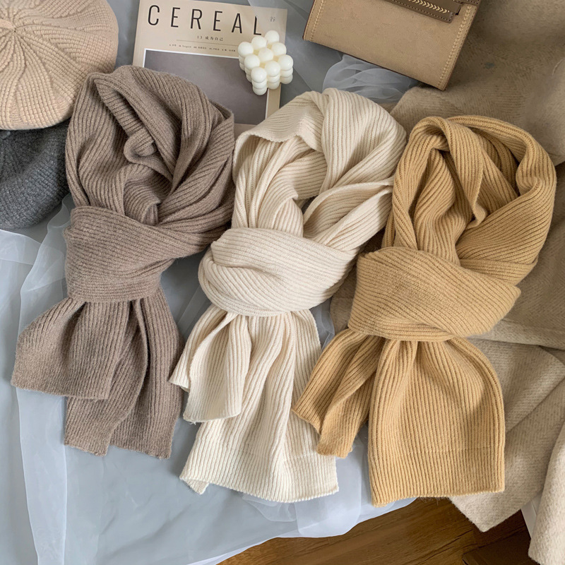 Picture of K-Style 2024 New Scarf for Women in Winter, Versatile Soft and Warm Knitted Thickeneded Ins Student Couple Scarf Trend