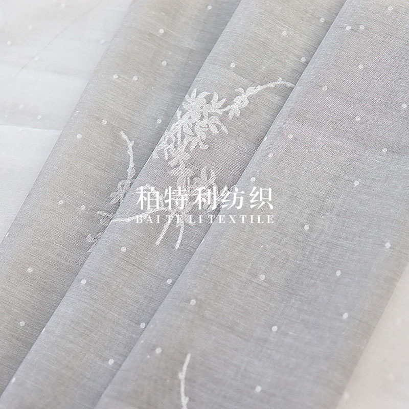 Picture of Spring and summer hollow burning flower rotten flower fabric national style children's clothing women's hanfu cheongsam thin polyester cotton fabric bouquet packaging