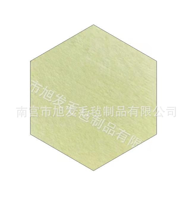 Picture of Cross-border color felt board hexagonal message board self-adhesive wall stickers felt hexagonal display background wall sound insulation board