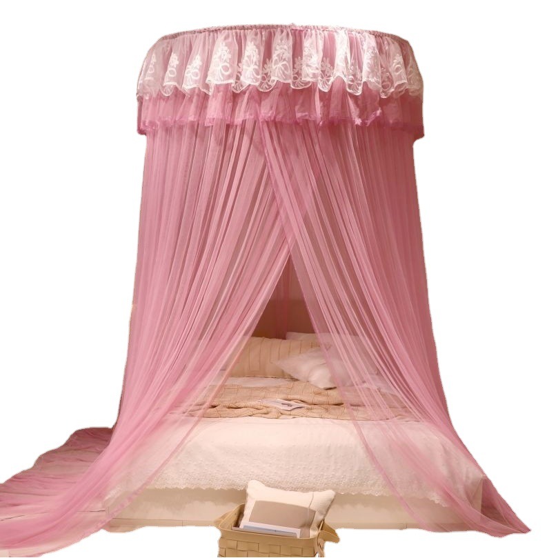 Cross-border foreign trade 1.5m diameter dome ceiling mosquito net floor-standing single door Princess tent mosquito net