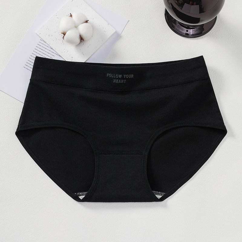 Picture of Pure Cotton 10A Antibacterial Women's Underwear Pure Cotton Mid-Waist Underwear Pure Cotton Women's Mid-Waist Cotton Crotch Underwear Women's Wholesale