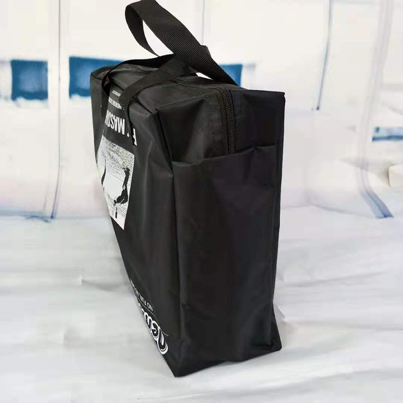 Manufacturer 210D420D600D Oxford cloth zipper bag waterproof storage beef tendon handbag
