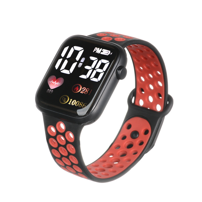 Picture of New Y1 double color with LED electronic watch students children simple square sports electronic fashion in stock bracelet
