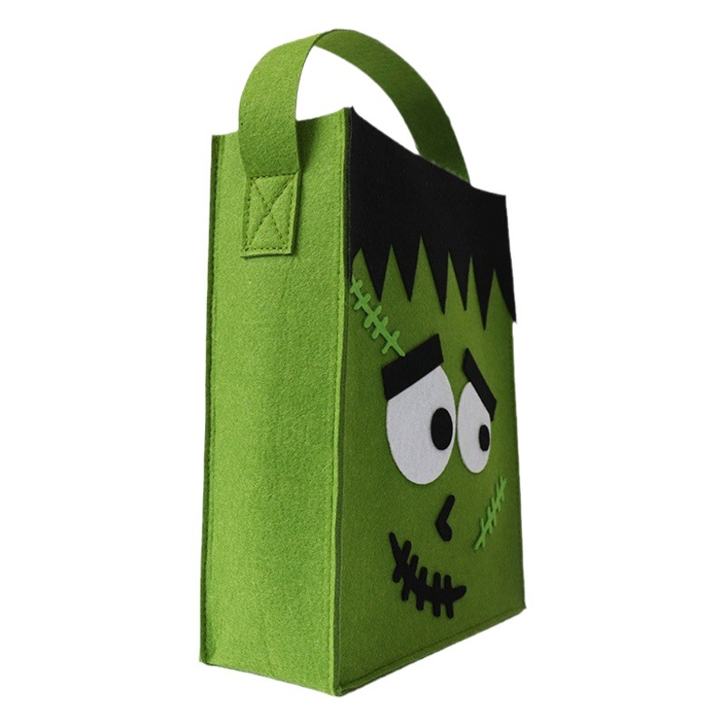 Halloween Felt Bag Candy Tote Bag Cross-Border Funny Holiday Large Gift Bag Halloween Candy Bag