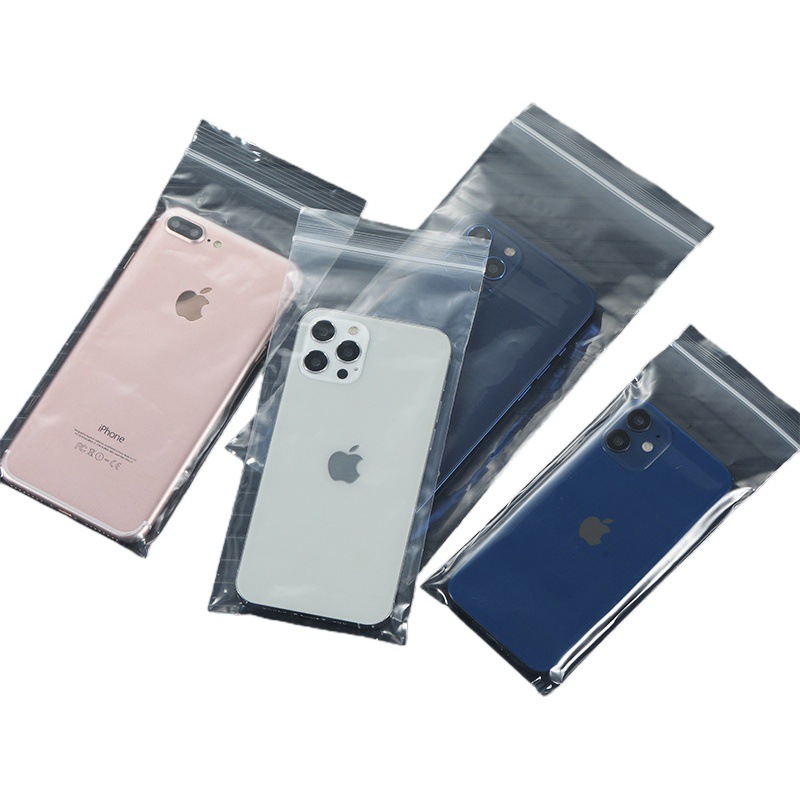 Spot pe self-sealing bag transparent waterproof sealing bag clothing plastic bag mobile phone packaging bag touch screen sealing bag