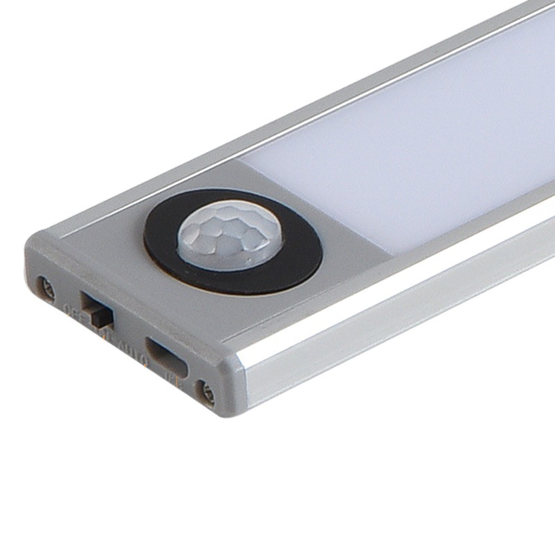 Light and Thin Human Body Induction Cabinet Light USB Rechargeable Wireless Magnetic Night Light Wine Cabinet Wardrobe Shoe Cabinet Corridor Light