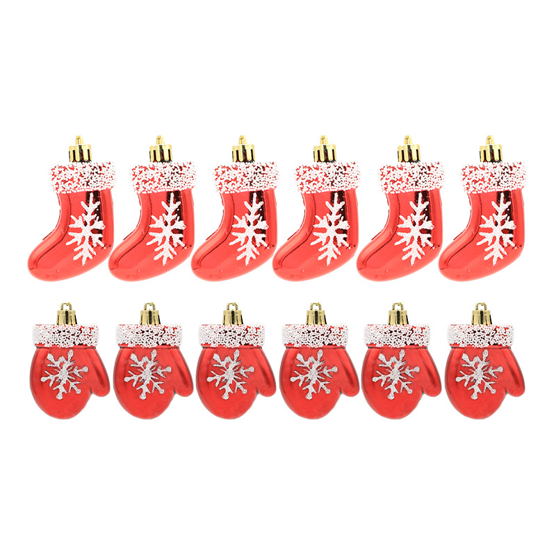Picture of Wholesale Christmas new decorations Christmas tree decoration Christmas hand gift painted gloves Christmas socks