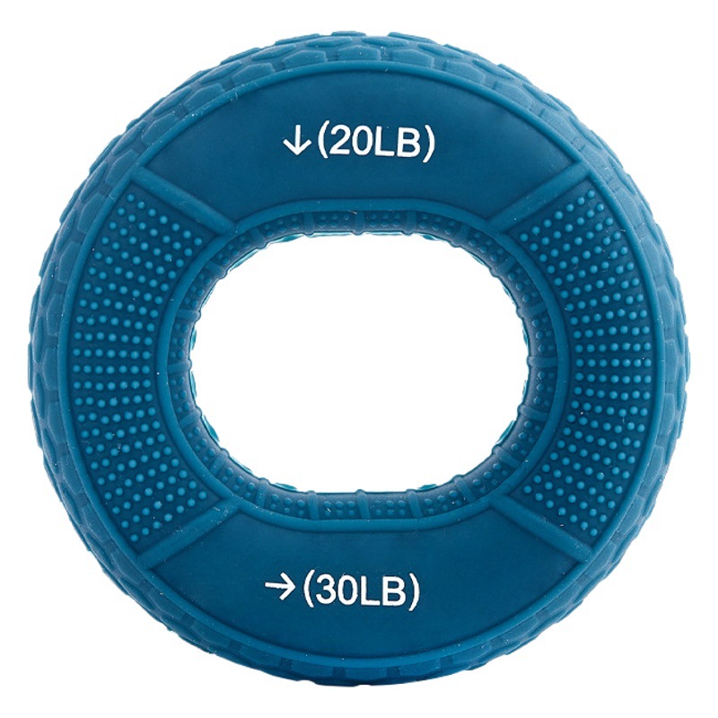 Two-Way Force Solid Silicone Grip Circle Hand Rehabilitation Training Grip Strength Device Finger Strength Training Device for Grasping