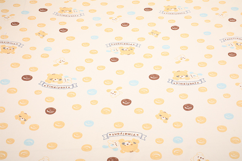 Picture of Combed Cotton Printed Cloth Cotton Wool Printed Knitted Double-sided Cloth Autumn and Winter Climbing Clothes Pajamas Baby Fabric