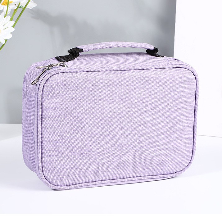 Picture of 72 Hole Sketch Pen Storage Bag Amazon Hot Student Pencil Bag Three-Layer 24 Hole 48 Hole Pencil Stationery Storage Bag