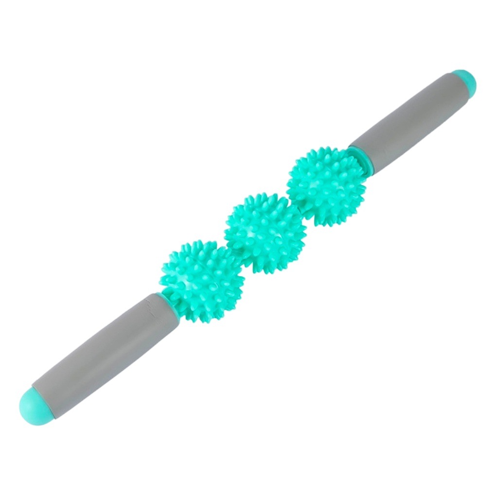 Hedgehog ball muscle massage stick three ball Wolf fascia stick relaxation roller yoga massage roller five ball yoga stick