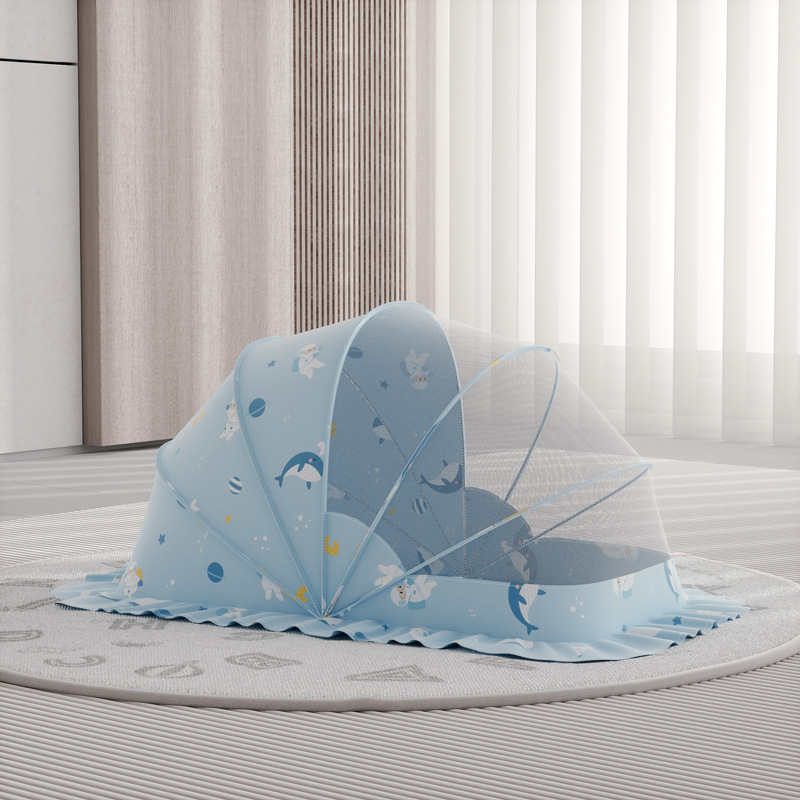 Picture of Baby Mosquito Net Cover for Crib, Baby Mosquito Protection Cover for Newborn Infants and Toddlers, Full Cover for Small Bed, Foldable and Portable