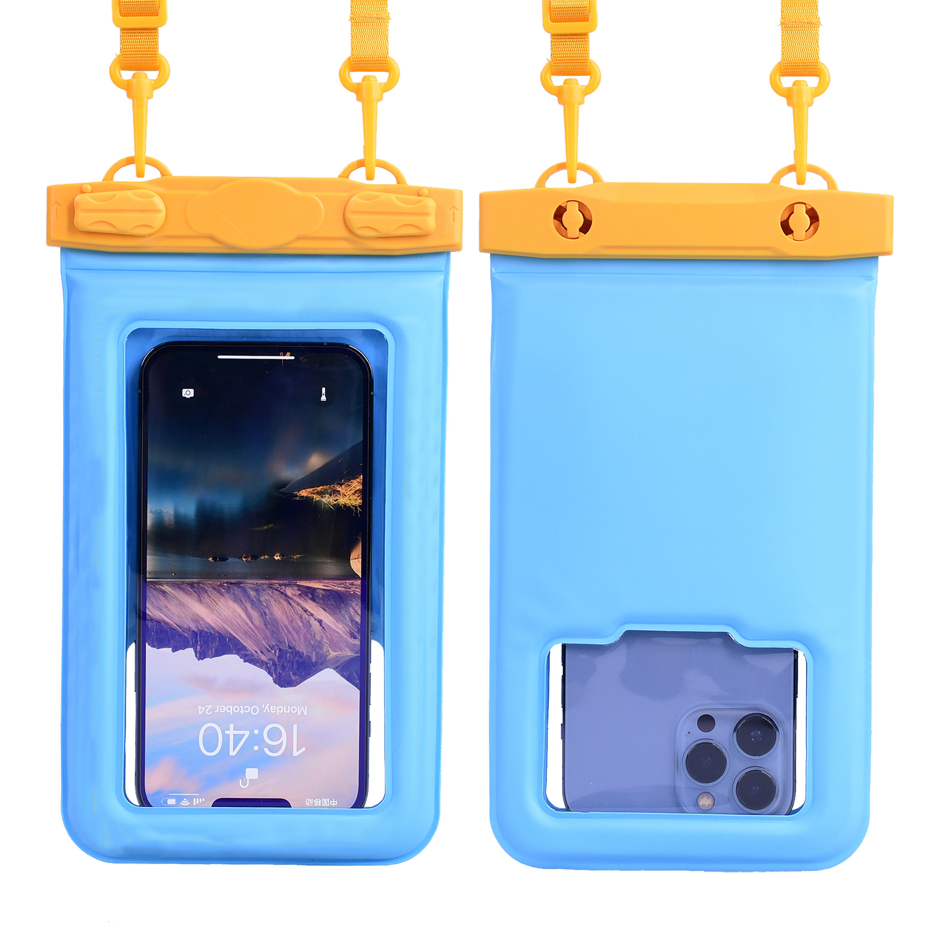 Picture of Cross-border export mobile phone waterproof bag quilted thickened mobile phone bag floating touch screen floating sealed bag Amazon hot sale
