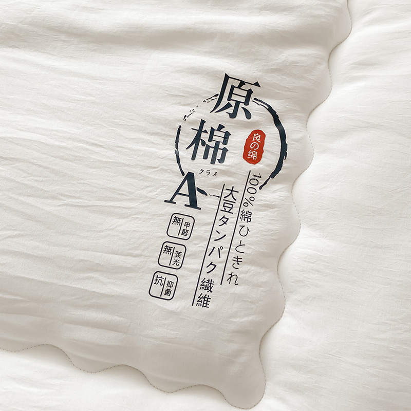 Picture of Class A Raw Cotton Soybean Fiber Quilt Japanese Soybean Quilt Spring and Autumn Quilt Core Thickened Winter Quilt Student Quilt Gift Quilt