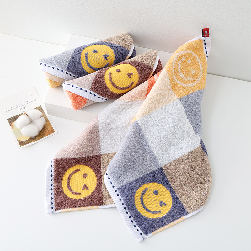 Picture of Cotton Hangable Small Square Household Hand Wipe Face Wipe Cotton Face Towel Soft Absorbent No Hair Drop Unisex