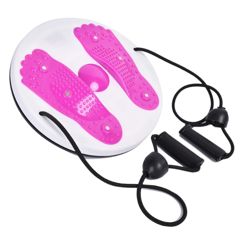 Waist twisting plate with drawstring waist twisting machine home fitness sports equipment dancing machine rotating turntable large magnet waist slimming