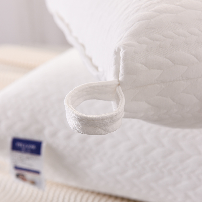 Picture of Factory direct wheat knitted cotton pillow to help sleep cervical spine hotel does not collapse student dormitory pillow single
