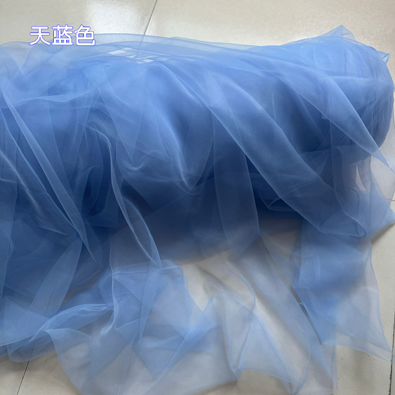 Picture of Cross-Border Tulle Wedding Chair Back Decoration Swiss Tulle Wedding Decoration Bamboo Chair White Tulle Ceiling Mesh Decoration Props