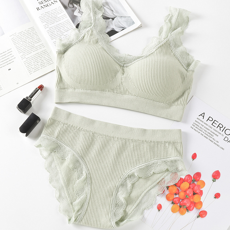 Picture of [35.00 kg-70.00 kg] Seamless Seamless Underwear Lace Thread No Steel Ring Wrap Chest Breathable Beauty Back Strapless Suit for Women