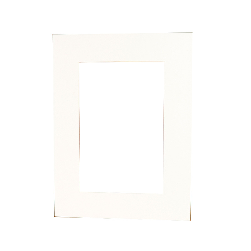 Picture of Photo frame lined with cardboard picture frame photo wall mounted white cardboard rectangular 8 inch 6 inch A4a3 cardboard wholesale