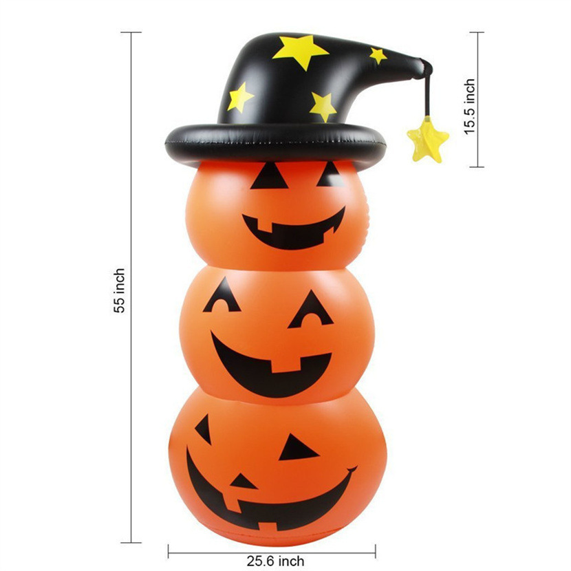Picture of Cross-border hot selling Halloween pumpkin tumbler inflatable vertical pumpkin party white ghost ghost props ornaments