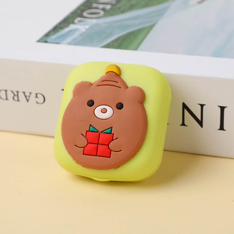 Picture of Creative cute girl Heart star moon box glasses case cartoon contact lens myopia couple box beauty contact double box