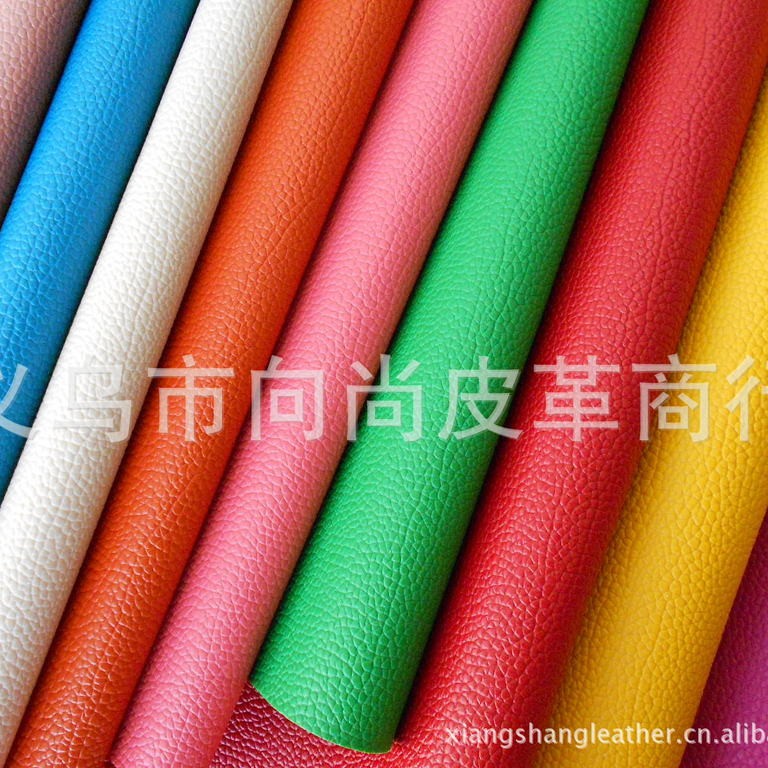 Wholesale Colored Edge Pvc Leather, Colored Edge Small Pebbled Leather, in Stock, Multi-Color Leather for Women's Bags, Handbags, and Luggage