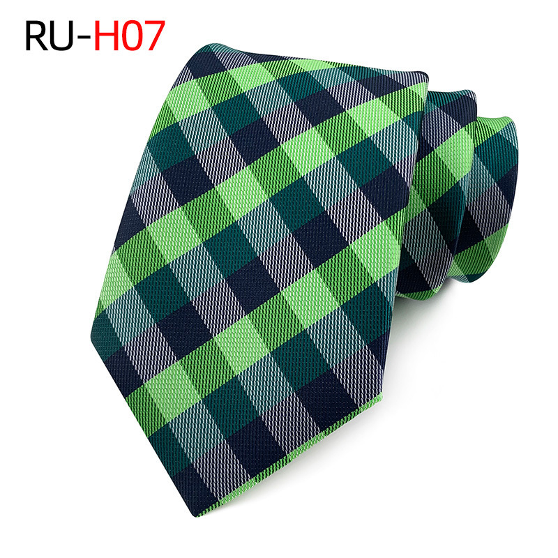 Picture of Tie Men's British Vintage Brown khaki brown Plaid Business Casual Striped Red Wedding Tie