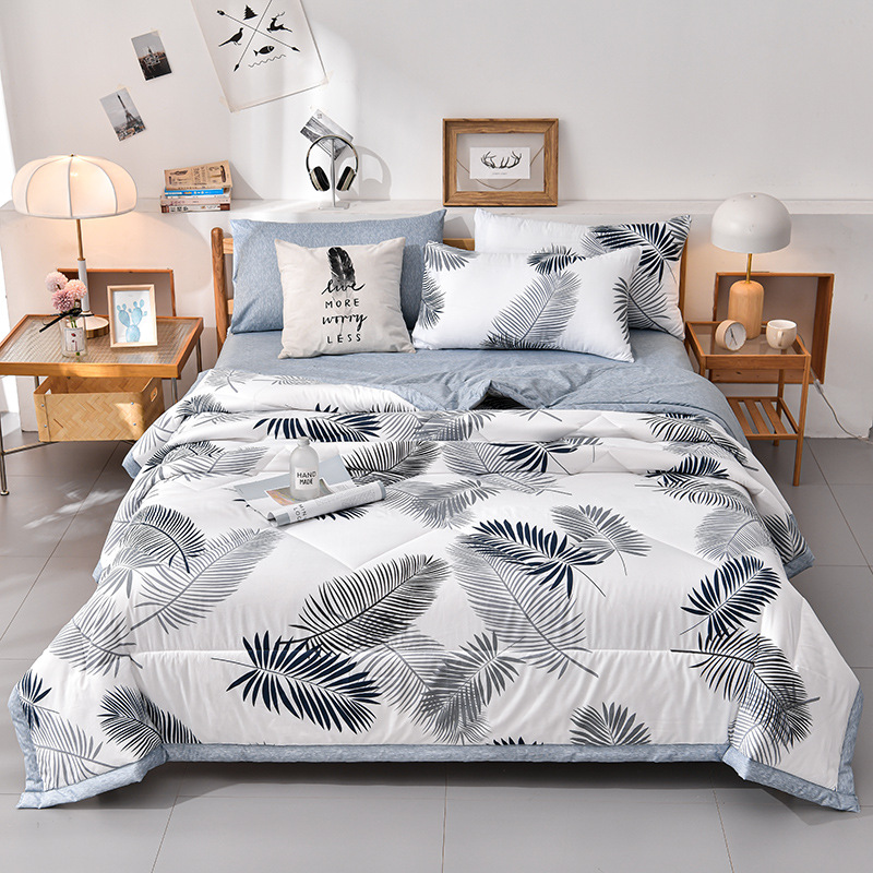 Picture of Air-Conditioning Quilt, Summer Cool Quilt, Thin Single and Double Washed Cotton Summer Quilt, Gift Box, Kidsren's Quilt, Sales Quilt, Machine Washable