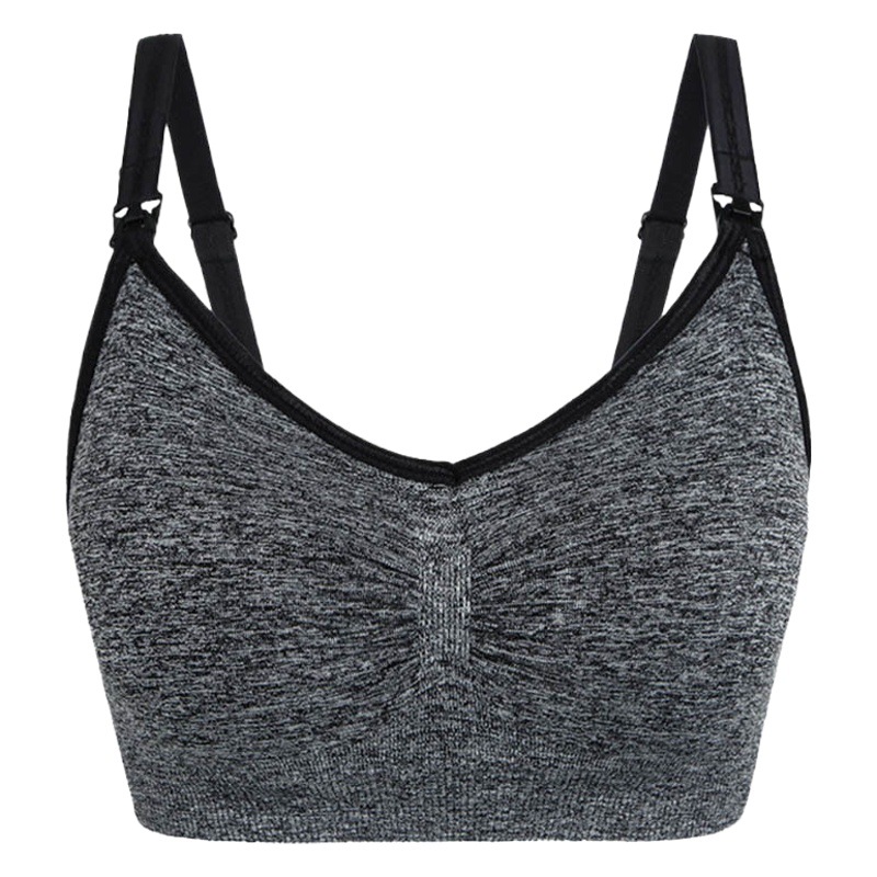 Cross-border exclusive for large size postpartum pregnant women without steel ring front opening buckle nursing bra feeding gathered adjustable underwear women