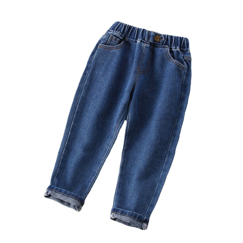 Picture of Boys' jeans spring and autumn clothing boys' trousers Korean style 2022 new baby Western style versatile simple casual pants