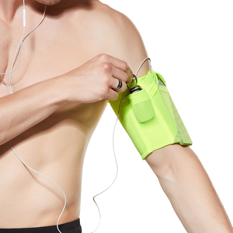 Picture of Sports Mobile Phone Close-Fitting Arm Bag Men's Running Arm Bag Fitness Small Objects Elastic Arm Bag Women's Reflective Wrist Bag Manufacturer