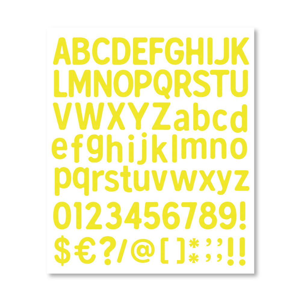 Picture of Amazon TK cross-border diy letters and numbers stickers colorful combination stickers water cup stickers creative index hand account stickers