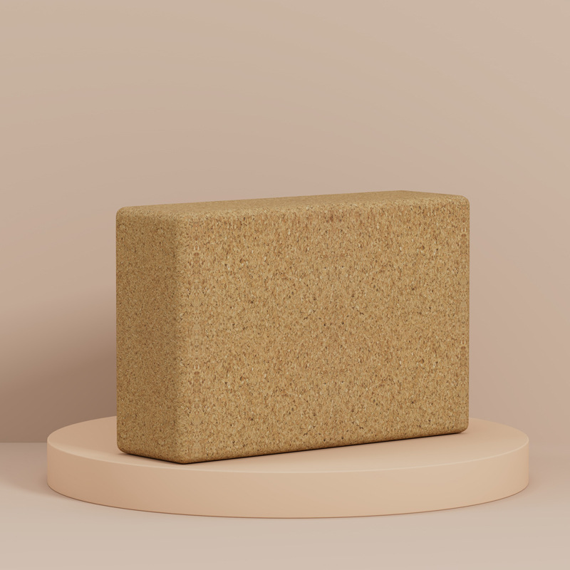 Picture of SanFan Cork Yoga Brick Customized Yoga Studio Special High Density Cork Brick Adult Compression Resistant Auxiliary Yoga Brick