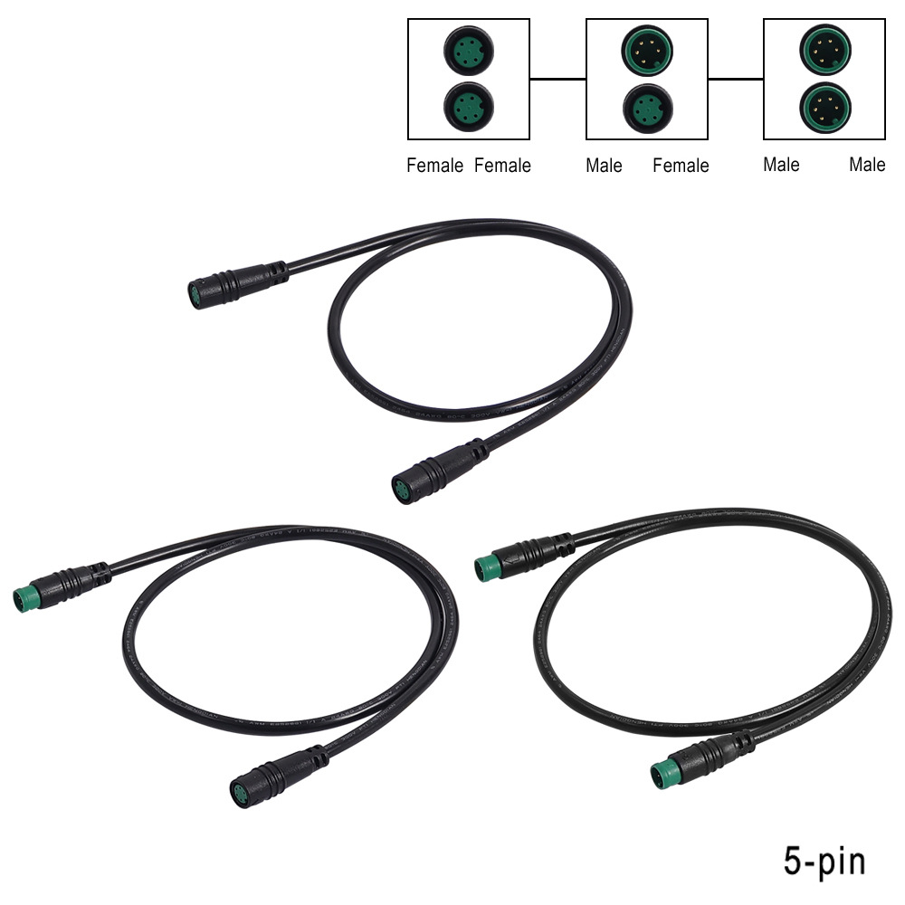 Octagonal mid-mounted motor accessories instrument extension line 5-pin display extension line brake power-off induction line
