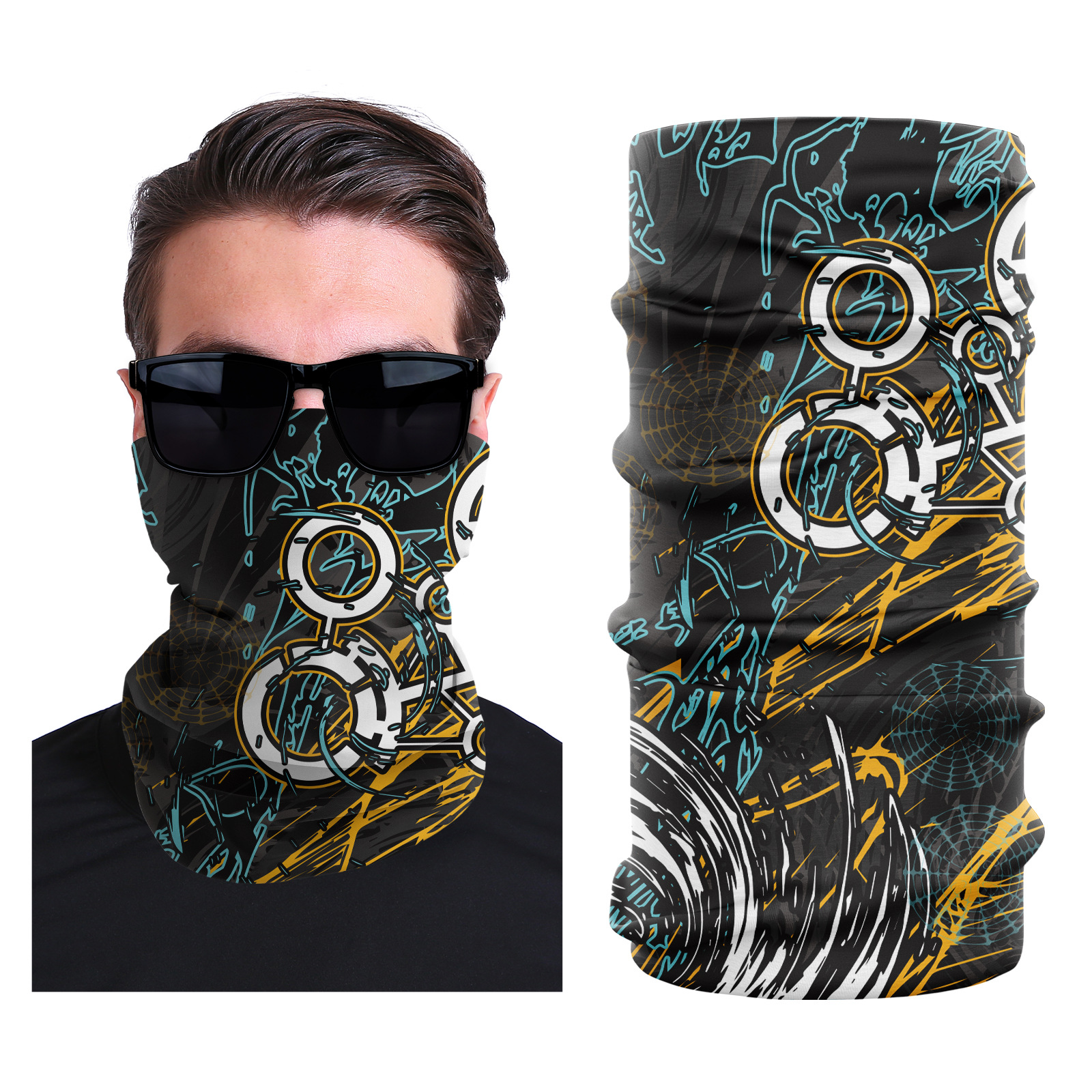 Picture of Xunhui magic scarf outdoor scarf mountaineering riding scarf high elastic seamless Ice Silk face towel cross-border bandana
