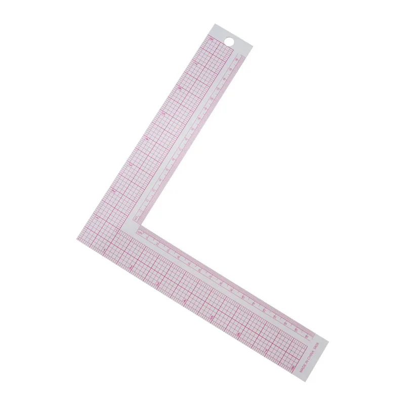 Clothing printing ruler cutting ruler 5808 built-in scale L-type Square Ruler 8/16cm