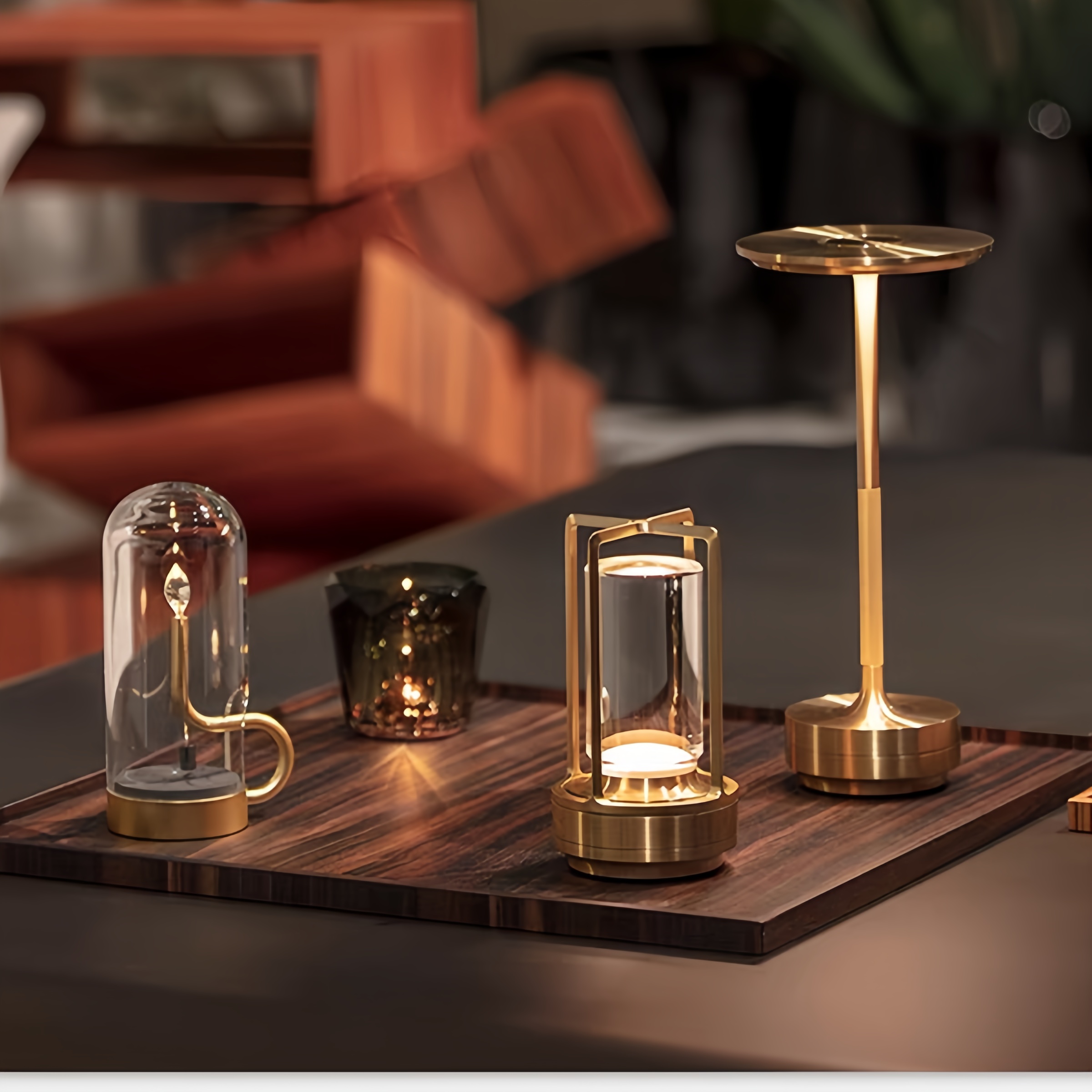 Bar Restaurant Nordic Atmosphere Light Creative Cafe Rechargeable Outdoor Camping Table Light Night Light Clear Bar Table Light