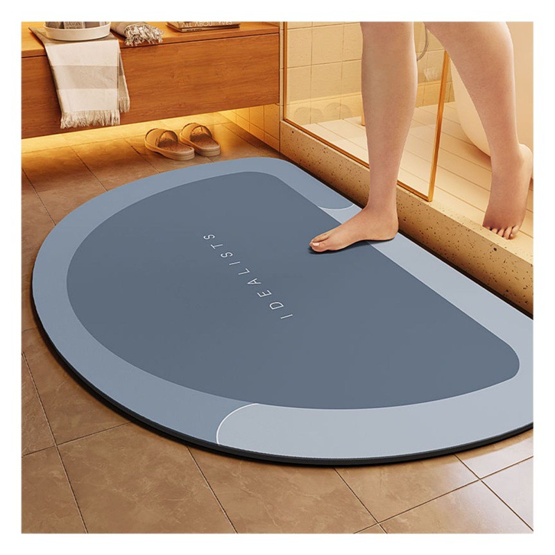 Cross-border simple diatom mud floor mat non-slip wear-resistant bathroom floor mat household absorbent quick-drying bathroom door floor mat
