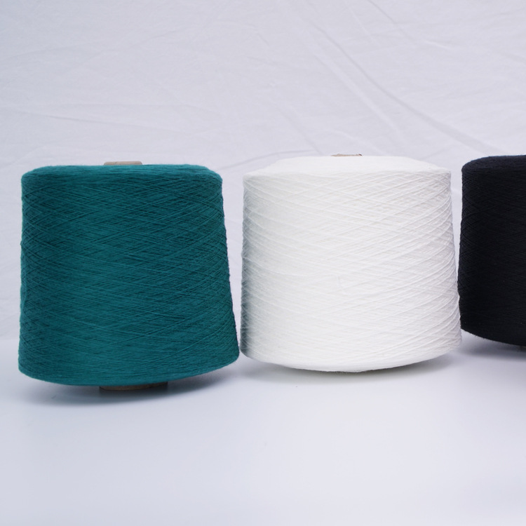 Picture of 30s/2 recycled polyester yarn Hengtai recycled polyester fiber certificate dyed recycle polyester yarn