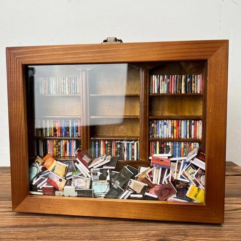 Cross-border New Shake Away Your Anxiety Creative Decompression Mini Anxiety Bookshelf Simulation Gift