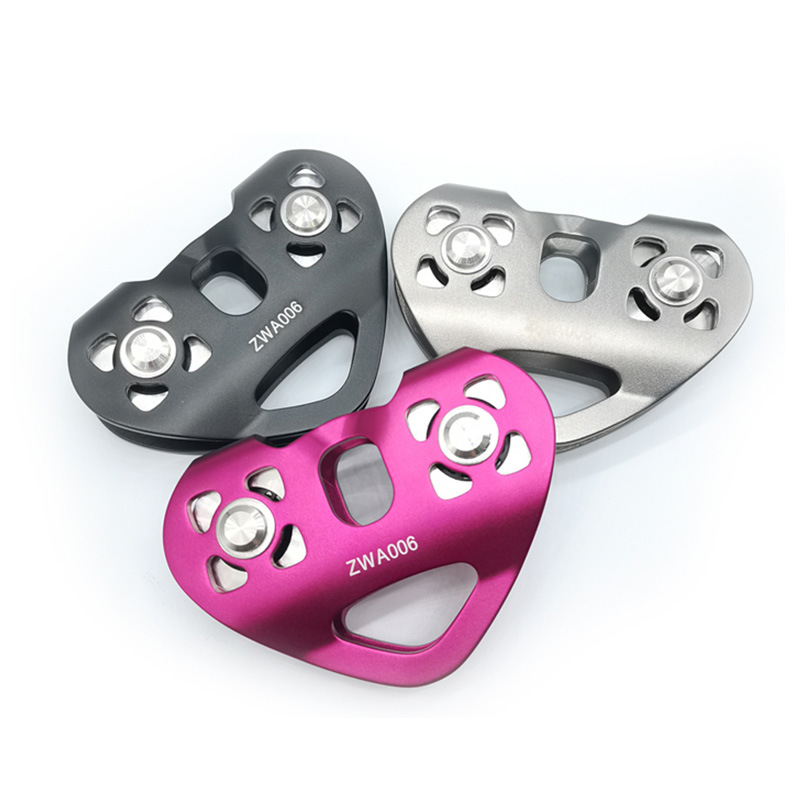 Picture of Cross-Border heart-shaped double pulley outdoor Mountaineering Rock climbing pulley set high-altitude transportation equipment love lifting rescue pulley