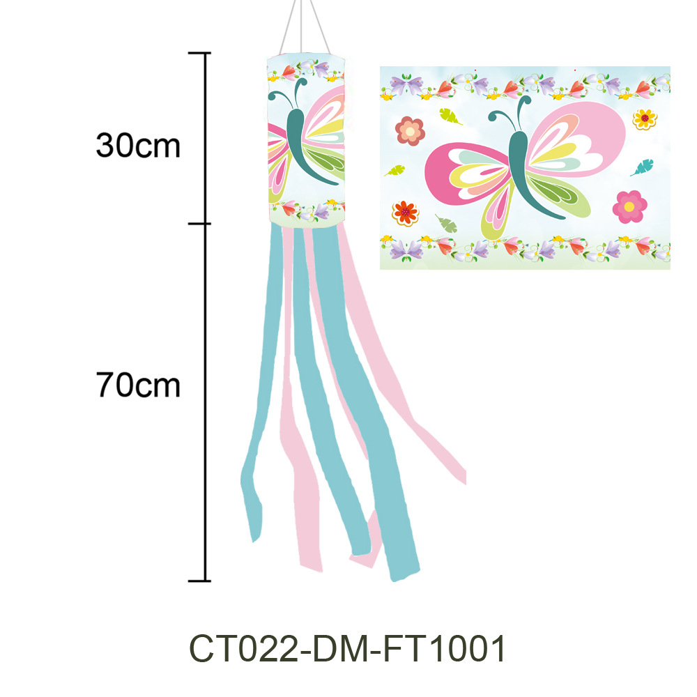 Picture of Carefully Selected Cross-Border Small Fresh Spring Hairdryer Flag Outdoor Weather Bag Party Courtyard Decoration Courtyard Weather Bag