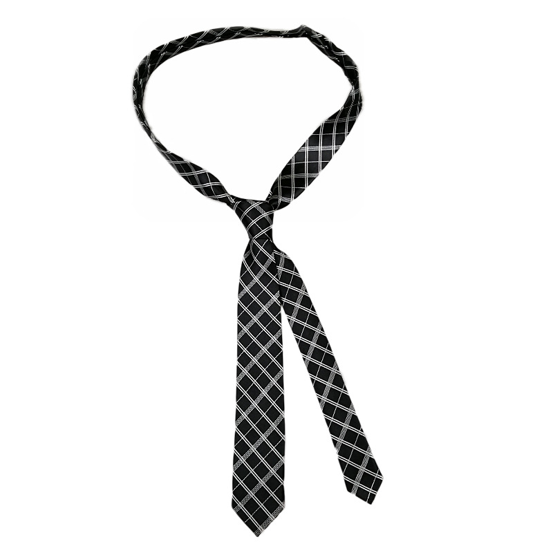 Picture of Zebra Leopard Print Love Poker Letters 5cm Matchinging Shirt Ins Student Tie Unisex Versatile Can Be Customized