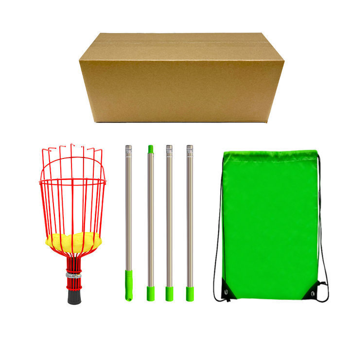 Picture of Removable fruit picker portable high-altitude telescopic rod fruit picker length adjustable stainless steel garden fruit picker
