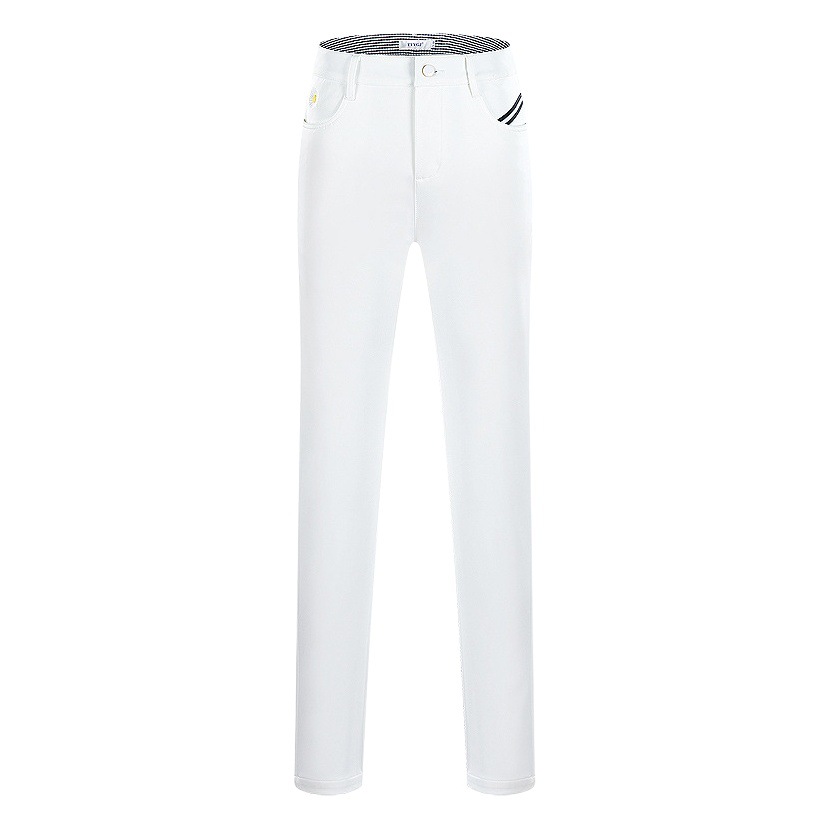 Golf Clothing New Autumn and Winter Clothing Women's Mid-Waist Slim Thickeneded Warm Long Pants Sports Casual Pants