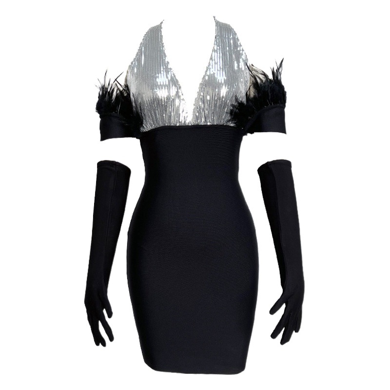 ins Internet celebrity style Amazon AliExpress foreign trade bandage dress night clothes bandage dresses