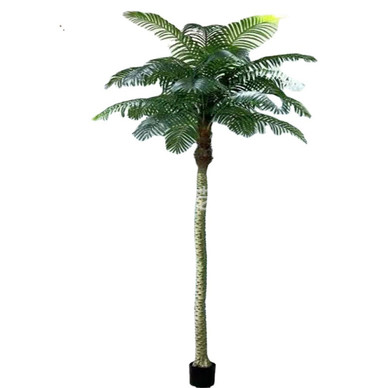 Picture of Simulation Small coconut tree simulation beautiful needle sunflower tree small palm tree indoor and outdoor green plant bonsai floor landscape decoration
