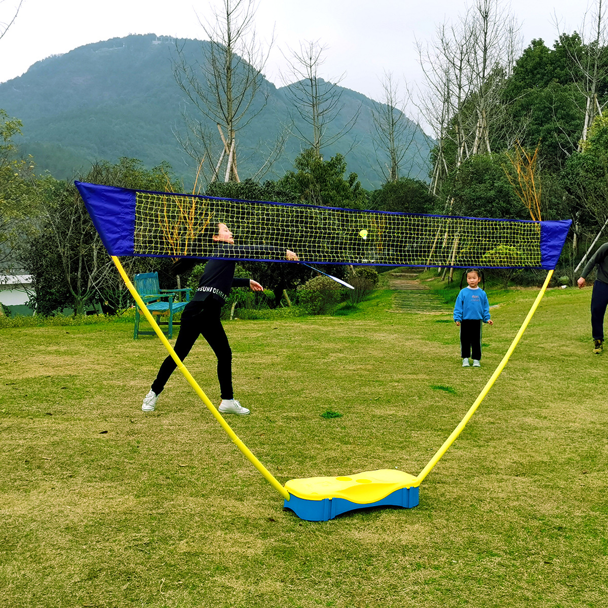 Picture of Wholesale new 4M portable badminton net rack suit storage type 3M household simple outdoor badminton net bracket