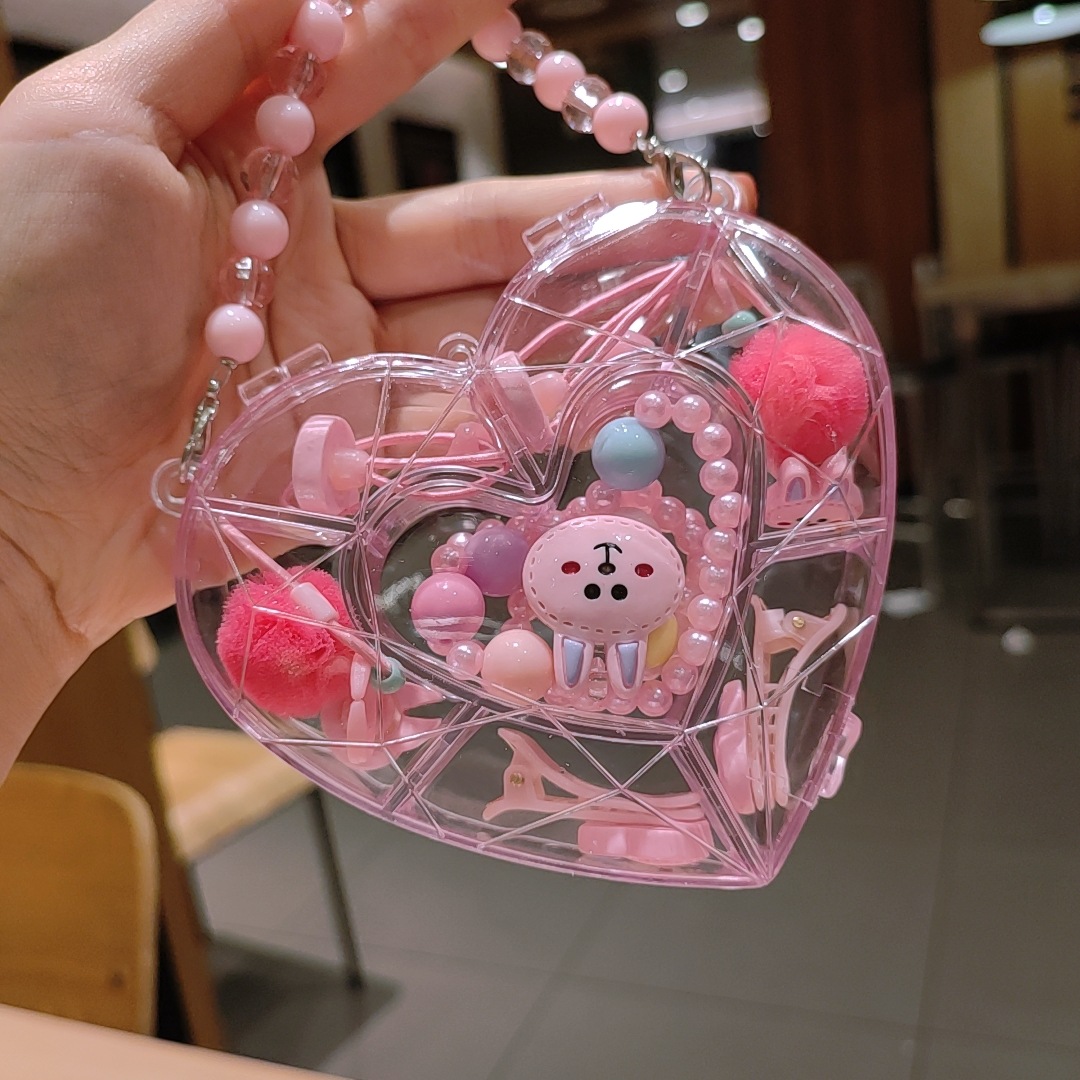 Picture of Children's jewelry baby cartoon cute fruit pendant bracelet suit birthday gift box in stock wholesale